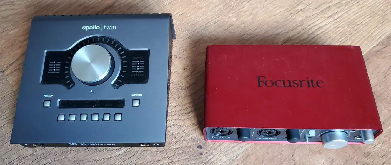 Focusrite Scarlett 2i2 vs Universal Audio Apollo Twin TSP