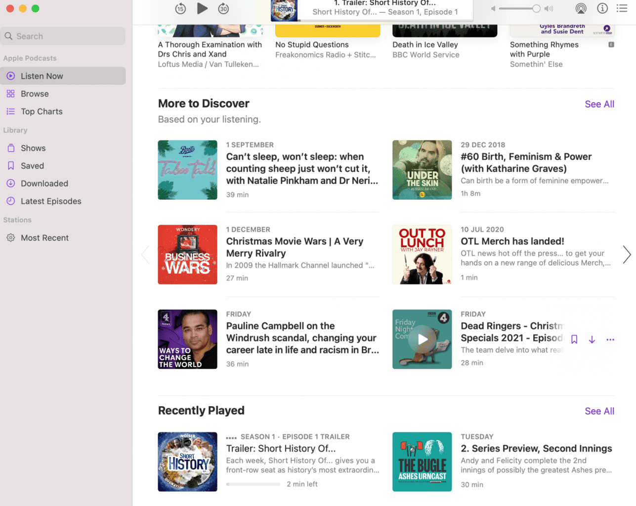How to Clear Podcast History by Platform TSP